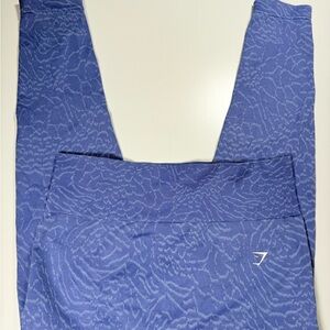 Gymshark Blue Patterned Leggings size XL